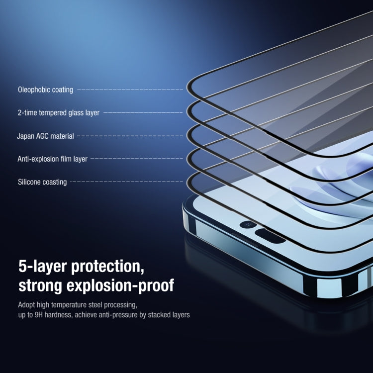 For iPhone 14 Pro Max NILLKIN 2 in 1 HD Full Screen Tempered Glass Film + Camera Protector Set - HoMEdemic™ 