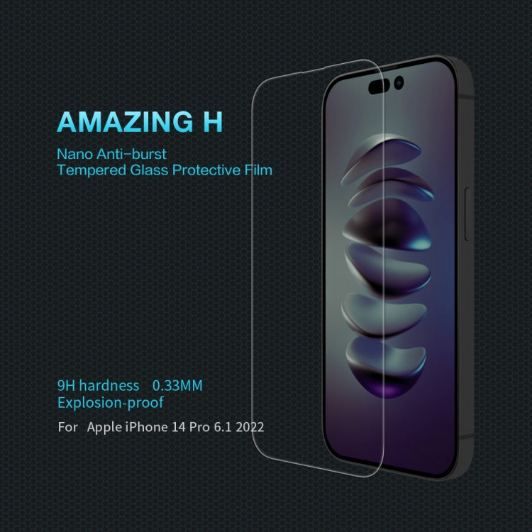 For iPhone 14 Pro NILLKIN H 0.33mm 9H Explosion-proof Tempered Glass Film - HoMEdemic™ 