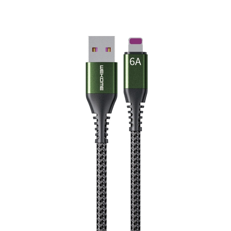 WEKOME WDC-169I Raython Series 6A USB to 8 Pin Fast Charge Data Cable Length: 1m(Black) - HoMEdemic™ 