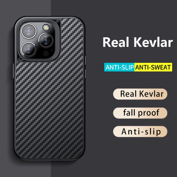 For iPhone 14 Pro wlons Magsafe Carbon Fiber Kevlar TPU Phone Case(Black) - HoMEdemic™ 