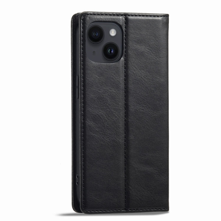 For iPhone 14 LC.IMEEKE RFID Anti-theft Leather Phone Case(Black) - HoMEdemic™ 