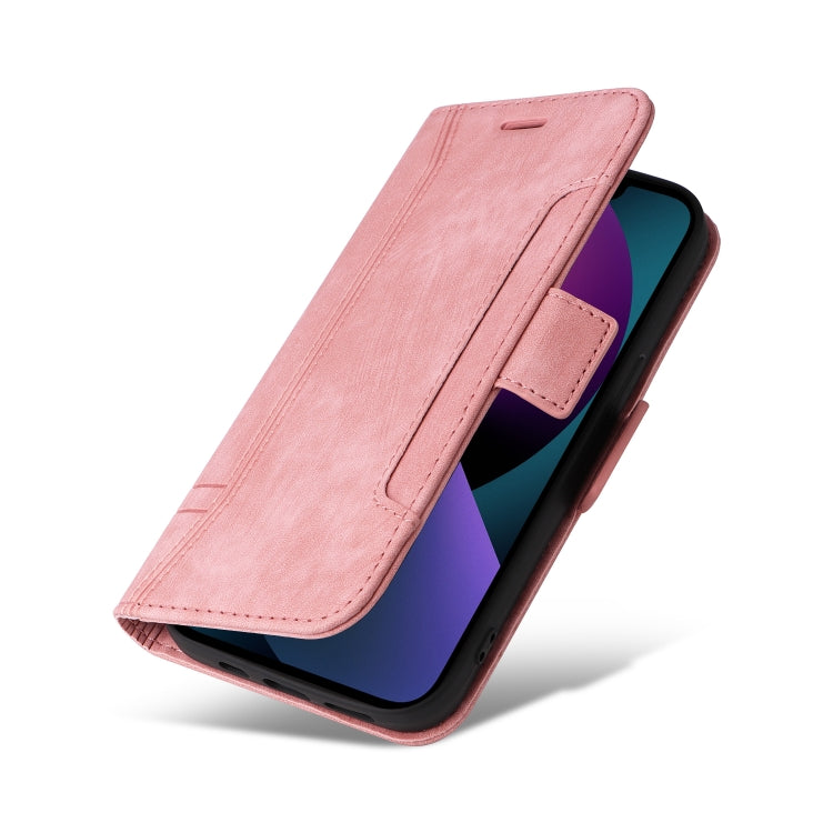 For iPhone 14 BETOPNICE Dual-side Buckle Leather Phone Case(Pink) - HoMEdemic™ 