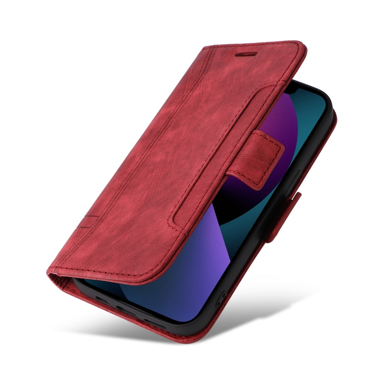 For iPhone 14 BETOPNICE Dual-side Buckle Leather Phone Case(Red) - HoMEdemic™ 