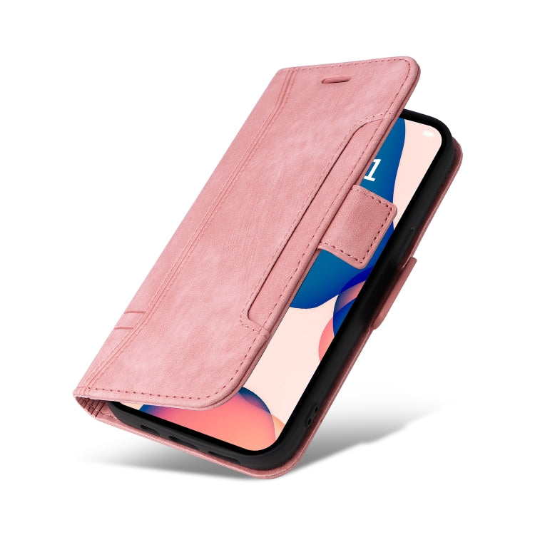 For iPhone 14 Pro BETOPNICE Dual-side Buckle Leather Phone Case(Pink) - HoMEdemic™ 