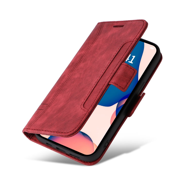 For iPhone 14 Pro BETOPNICE Dual-side Buckle Leather Phone Case(Red) - HoMEdemic™ 