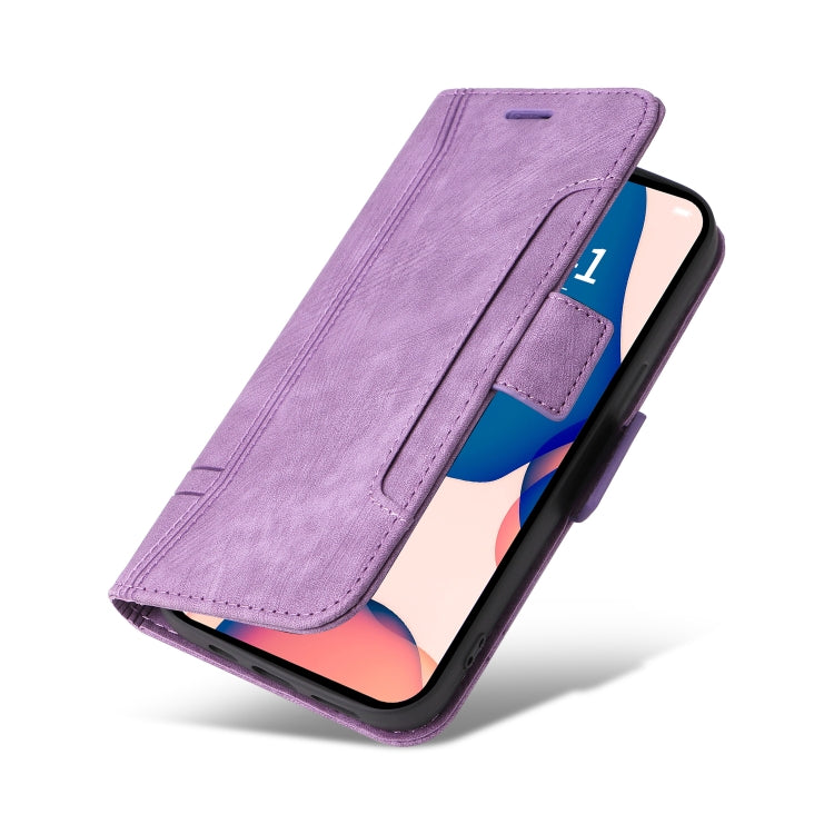 For iPhone 14 Pro BETOPNICE Dual-side Buckle Leather Phone Case(Purple) - HoMEdemic™ 