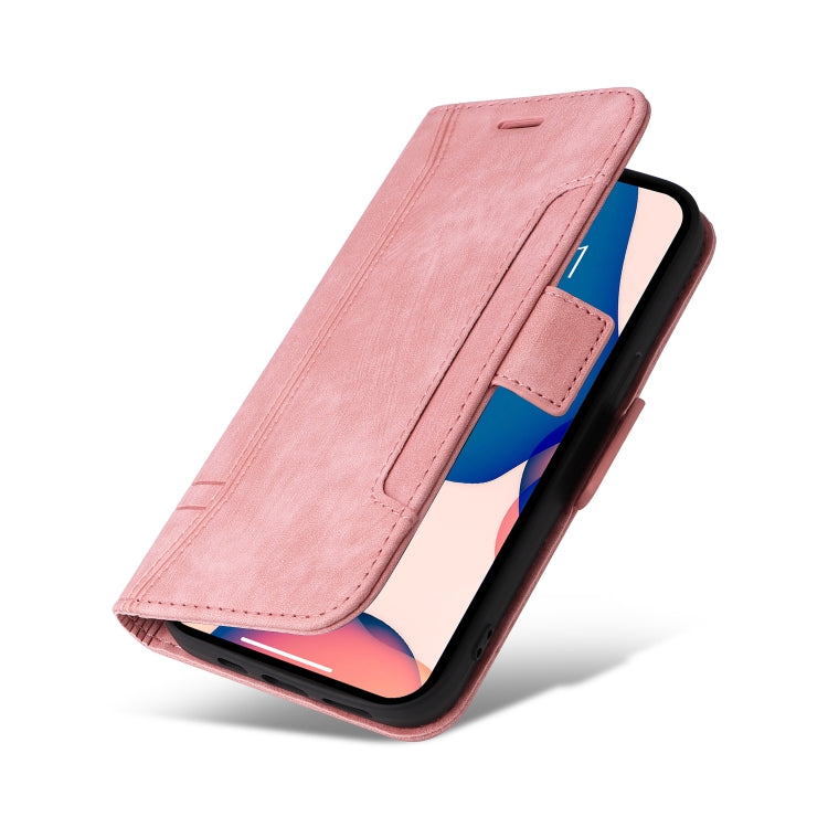 For iPhone 14 Pro Max BETOPNICE Dual-side Buckle Leather Phone Case(Pink) - HoMEdemic™ 