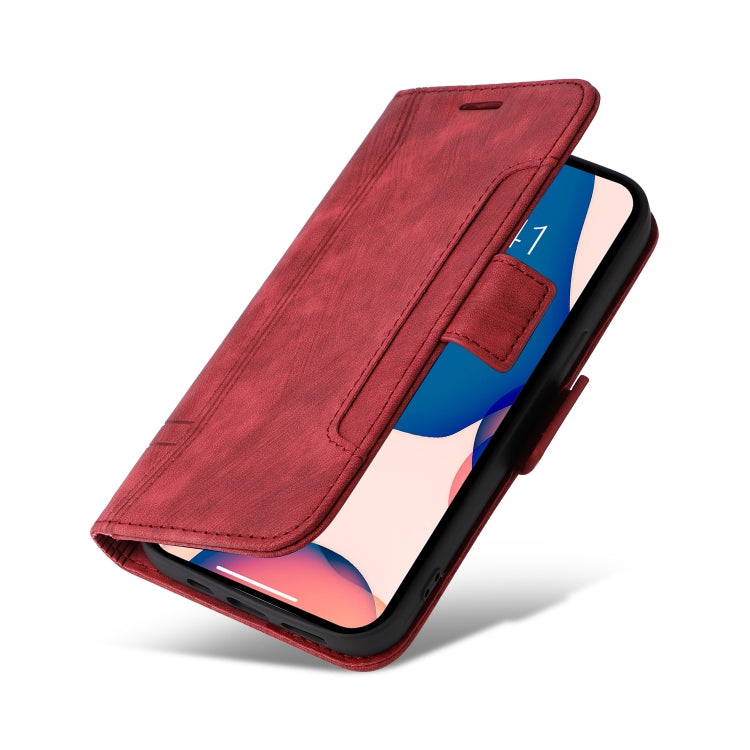 For iPhone 14 Pro Max BETOPNICE Dual-side Buckle Leather Phone Case(Red) - HoMEdemic™ 