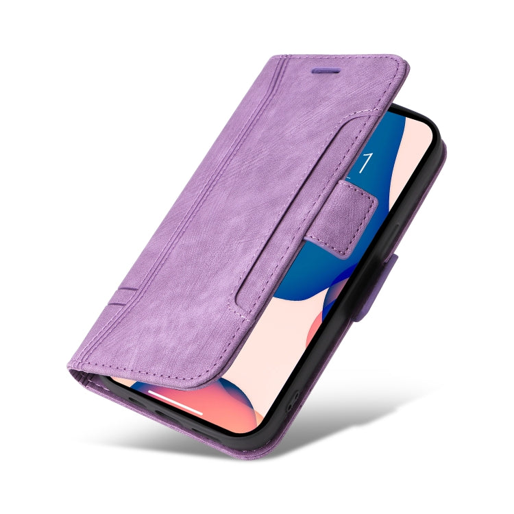 For iPhone 14 Pro Max BETOPNICE Dual-side Buckle Leather Phone Case(Purple) - HoMEdemic™ 