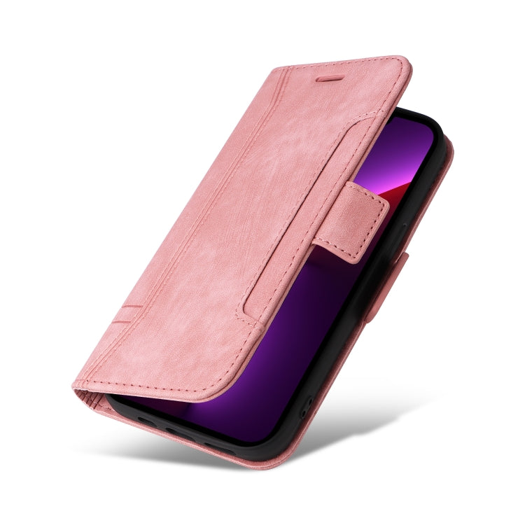 For iPhone 13 Pro BETOPNICE Dual-side Buckle Leather Phone Case(Pink) - HoMEdemic™ 