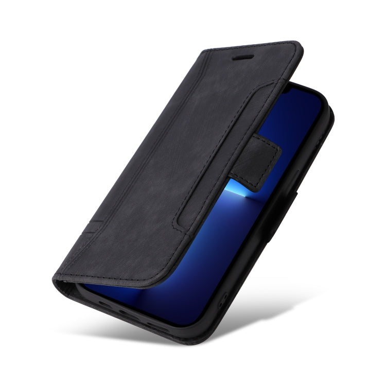 For iPhone 13 Pro Max BETOPNICE Dual-side Buckle Leather Phone Case(Black) - HoMEdemic™ 