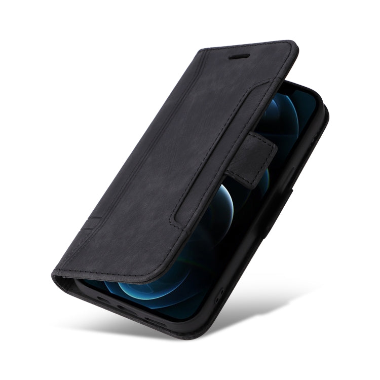For iPhone 12 Pro Max BETOPNICE Dual-side Buckle Leather Phone Case(Black) - HoMEdemic™ 