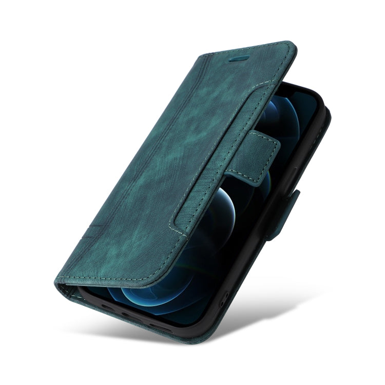 For iPhone 12 Pro Max BETOPNICE Dual-side Buckle Leather Phone Case(Green) - HoMEdemic™ 