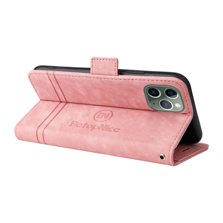 For iPhone 11 BETOPNICE Dual-side Buckle Leather Phone Case(Pink) - HoMEdemic™ 