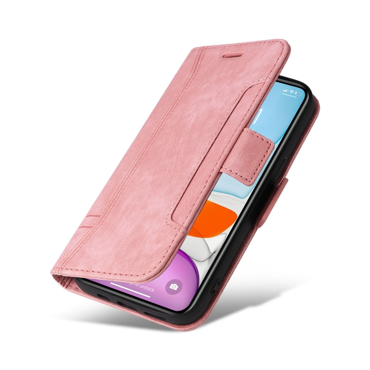 For iPhone 11 BETOPNICE Dual-side Buckle Leather Phone Case(Pink) - HoMEdemic™ 