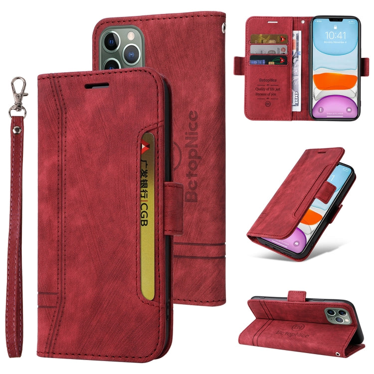 For iPhone 11 BETOPNICE Dual-side Buckle Leather Phone Case(Red) - HoMEdemic™ 