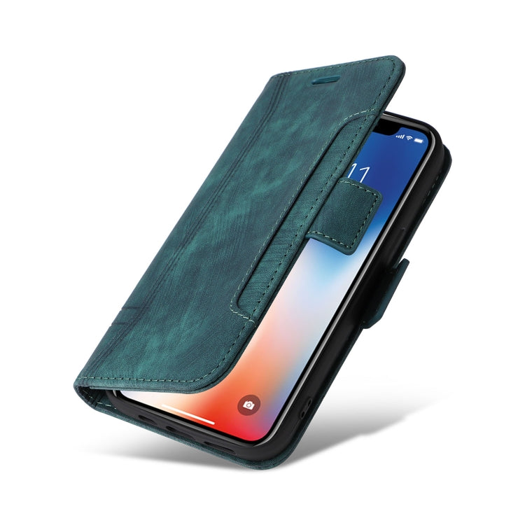 For iPhone X / XS BETOPNICE Dual-side Buckle Leather Phone Case(Green) - HoMEdemic™ 