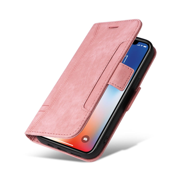 For iPhone XS Max BETOPNICE Dual-side Buckle Leather Phone Case(Pink) - HoMEdemic™ 
