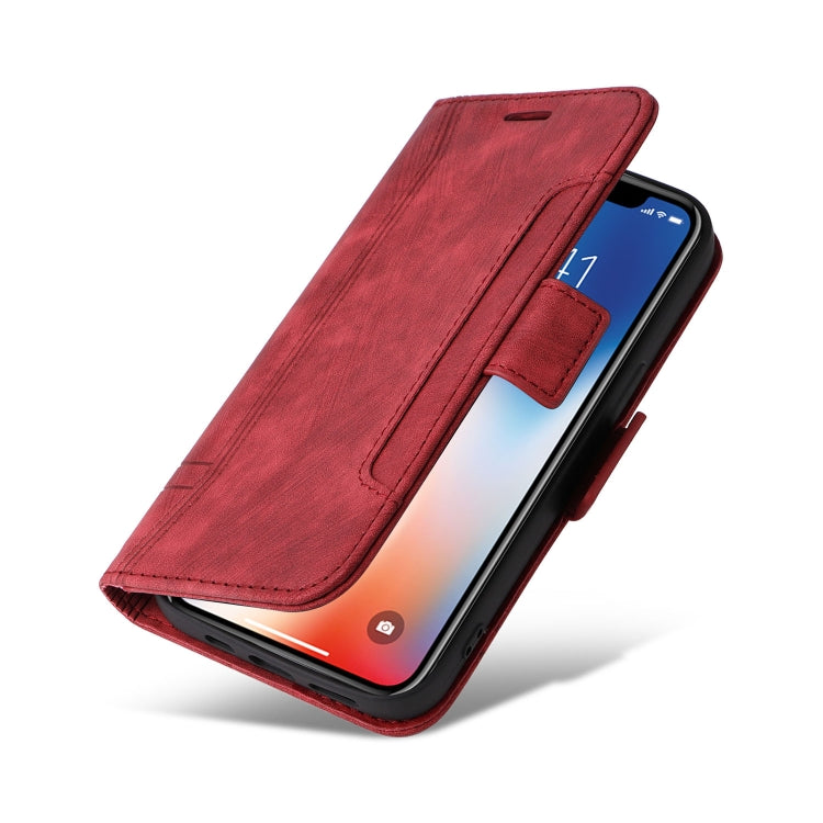 For iPhone XS Max BETOPNICE Dual-side Buckle Leather Phone Case(Red) - HoMEdemic™ 