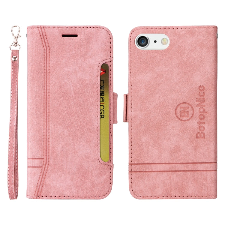 For iPhone 7 Plus / 8 Plus BETOPNICE Dual-side Buckle Leather Phone Case(Pink) - HoMEdemic™ 