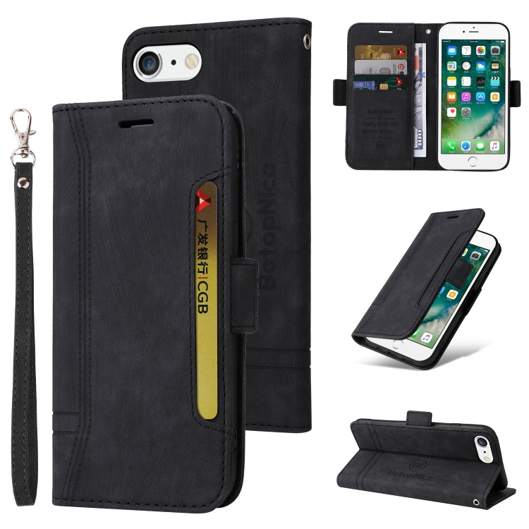For iPhone 7 Plus / 8 Plus BETOPNICE Dual-side Buckle Leather Phone Case(Black) - HoMEdemic™ 