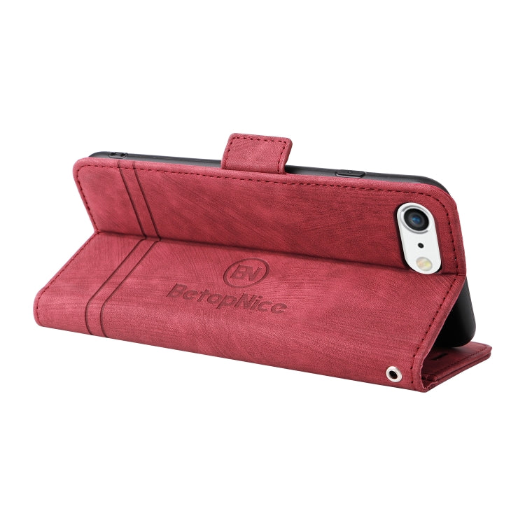 For iPhone 7 Plus / 8 Plus BETOPNICE Dual-side Buckle Leather Phone Case(Red) - HoMEdemic™ 