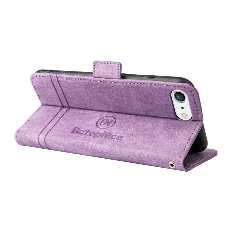 For iPhone 7 Plus / 8 Plus BETOPNICE Dual-side Buckle Leather Phone Case(Purple) - HoMEdemic™ 