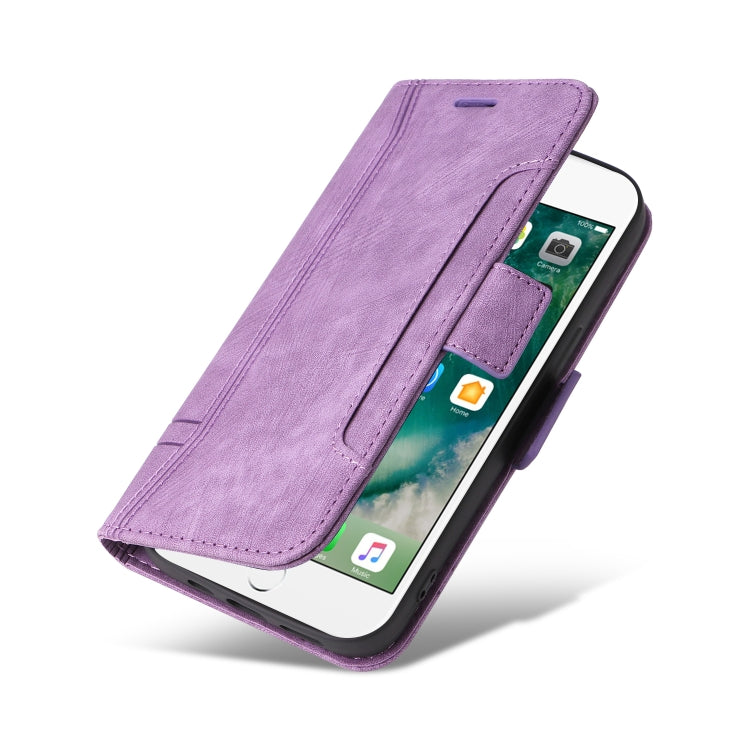 For iPhone 7 Plus / 8 Plus BETOPNICE Dual-side Buckle Leather Phone Case(Purple) - HoMEdemic™ 