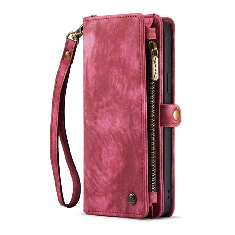 For iPhone 14 CaseMe 008 Detachable Multifunctional Leather Phone Case(Red) - HoMEdemic™ 