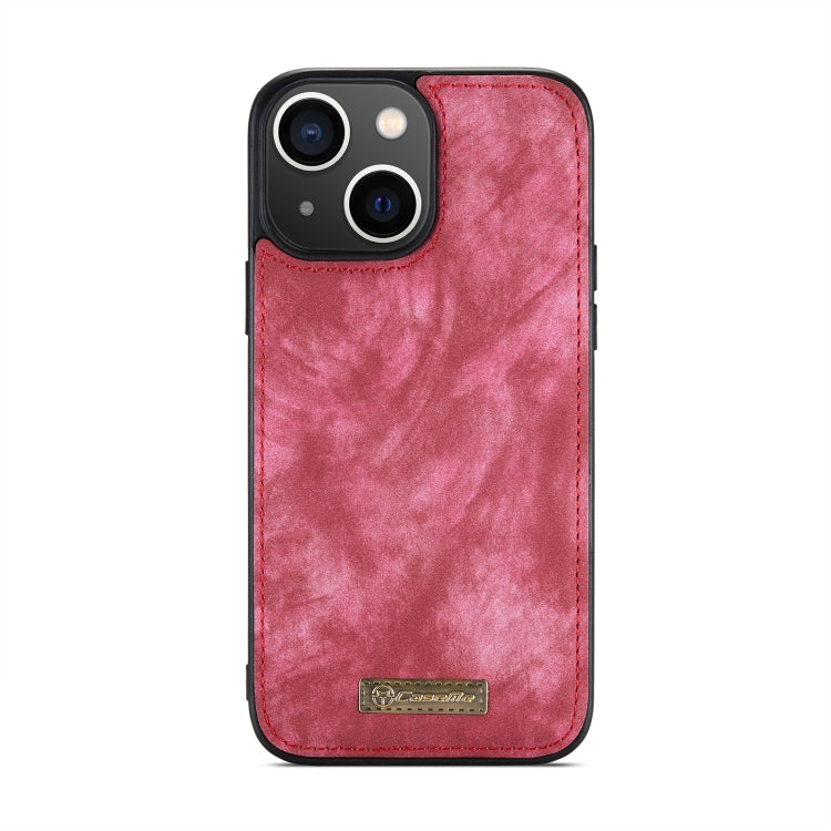 For iPhone 14 CaseMe 008 Detachable Multifunctional Leather Phone Case(Red) - HoMEdemic™ 