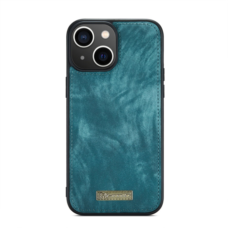 For iPhone 14 CaseMe 008 Detachable Multifunctional Leather Phone Case(Blue) - HoMEdemic™ 