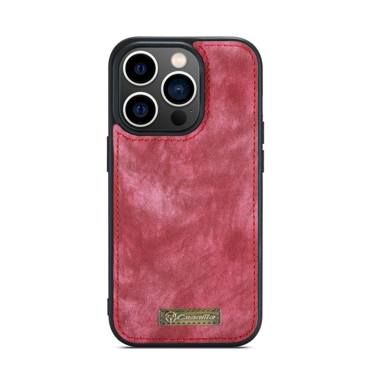 For iPhone 14 Pro CaseMe 008 Detachable Multifunctional Leather Phone Case(Red) - HoMEdemic™ 