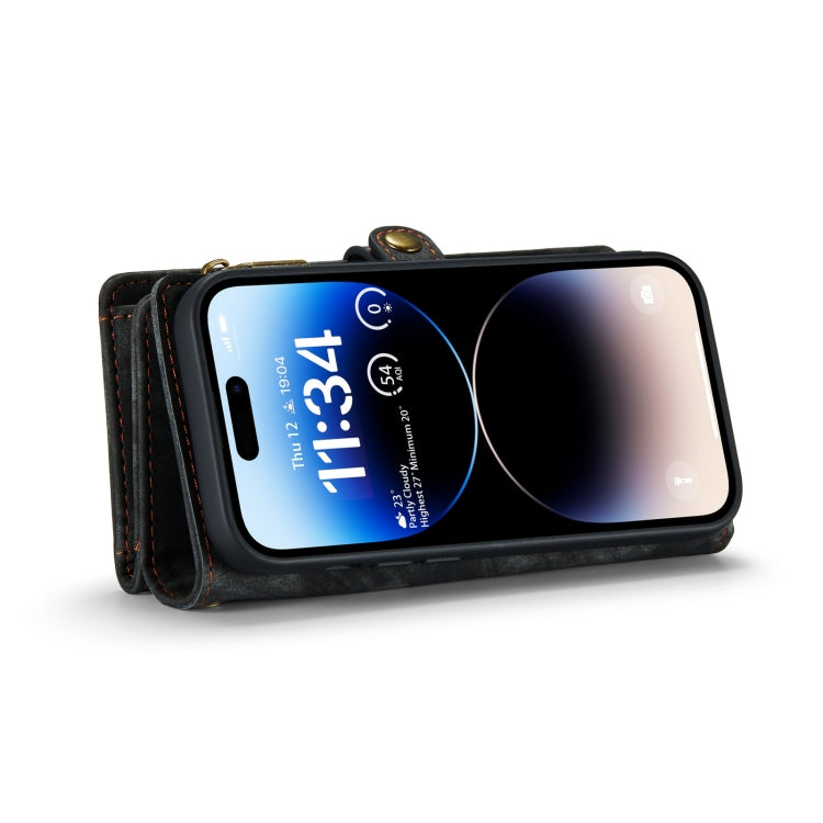 For iPhone 14 Pro CaseMe 008 Detachable Multifunctional Leather Phone Case(Black) - HoMEdemic™ 
