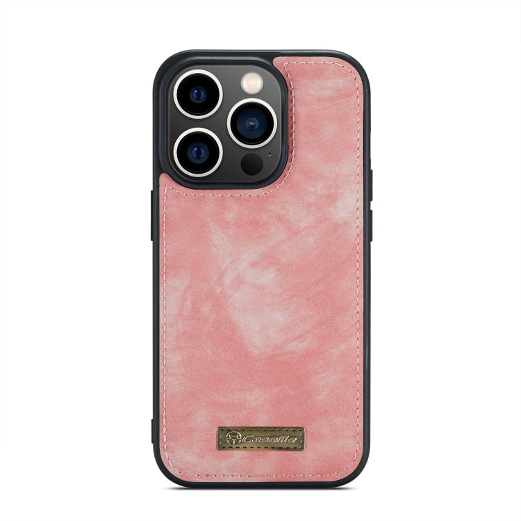 For iPhone 14 Pro CaseMe 008 Detachable Multifunctional Leather Phone Case(Pink) - HoMEdemic™ 