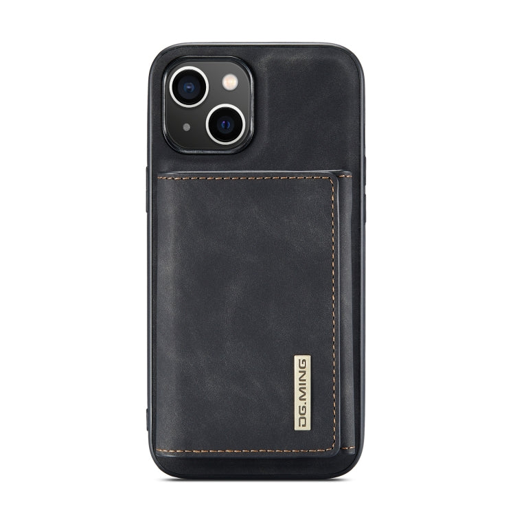 For iPhone 14 Plus DG.MING M1 Series 3-Fold Multi Card Wallet Leather Case(Black) - HoMEdemic™ 