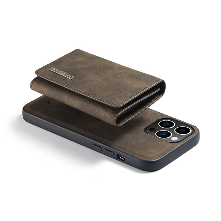 For iPhone 14 Pro DG.MING M1 Series 3-Fold Multi Card Wallet Leather Case(Coffee) - HoMEdemic™ 
