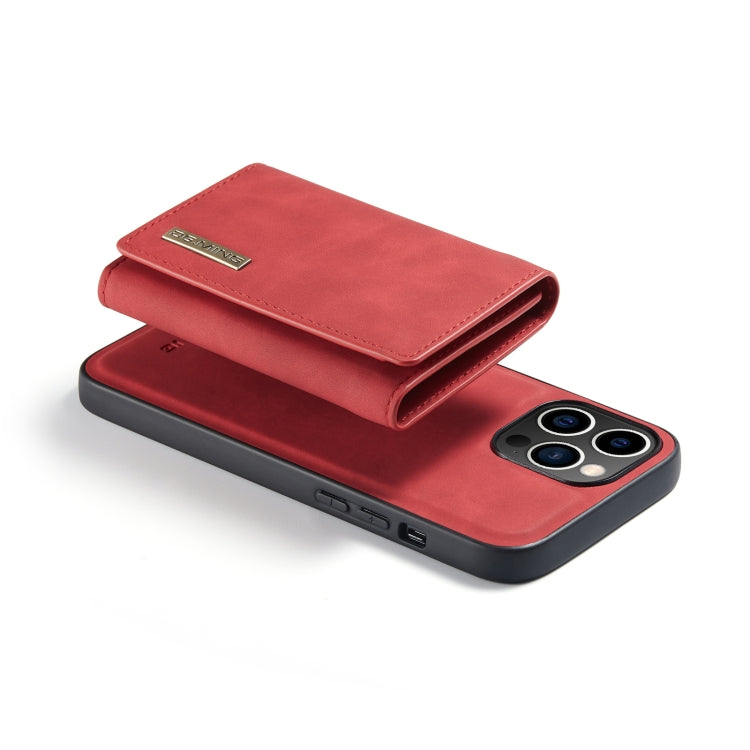 For iPhone 14 Pro DG.MING M1 Series 3-Fold Multi Card Wallet Leather Case(Red) - HoMEdemic™ 
