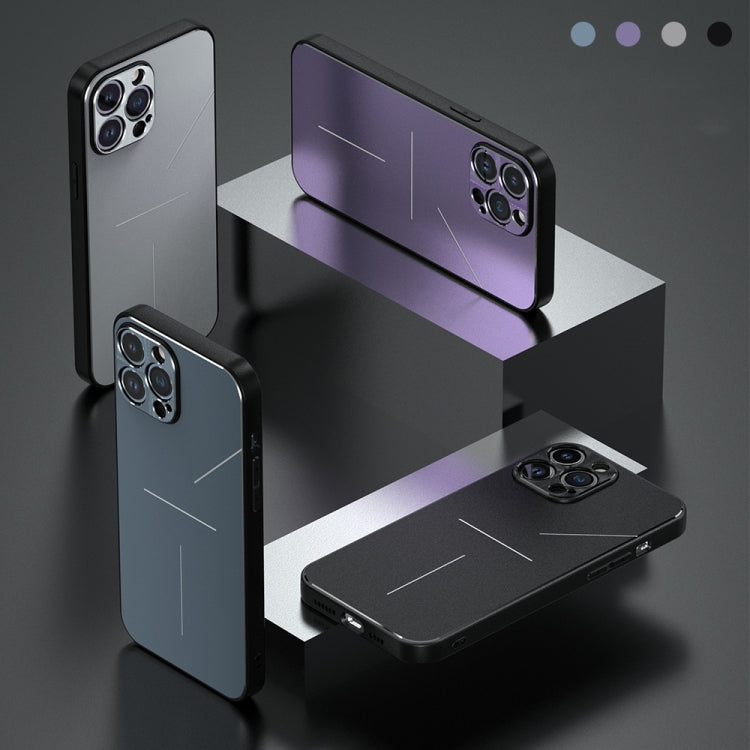 For iPhone 14 Pro R-JUST RJ52 3-Line Style Metal TPU Shockproof Phone Case(Silver) - HoMEdemic™ 