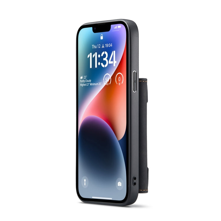 For iPhone 14 DG.MING M2 Series 3-Fold Card Bag Leather Case(Black) - HoMEdemic™ 