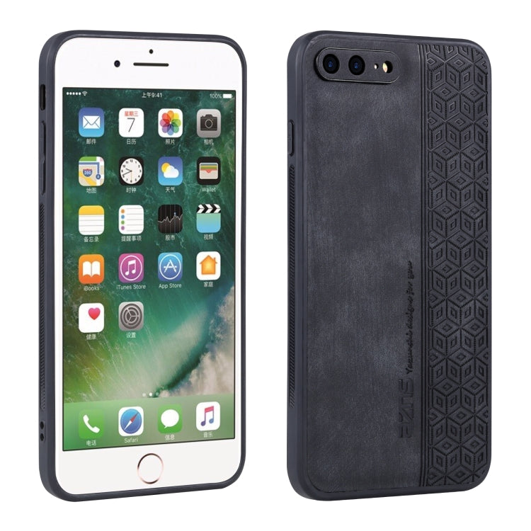 For iPhone 7 Plus / 8 Plus AZNS 3D Embossed Skin Feel Phone Case(Black) - HoMEdemic™ 