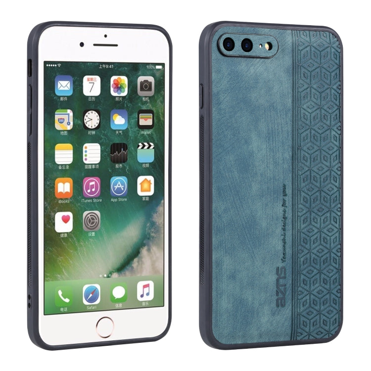 For iPhone 7 Plus / 8 Plus AZNS 3D Embossed Skin Feel Phone Case(Dark Green) - HoMEdemic™ 