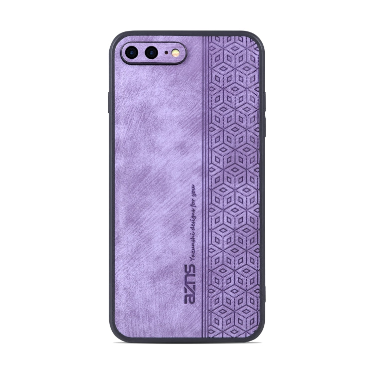 For iPhone 7 Plus / 8 Plus AZNS 3D Embossed Skin Feel Phone Case(Purple) - HoMEdemic™ 