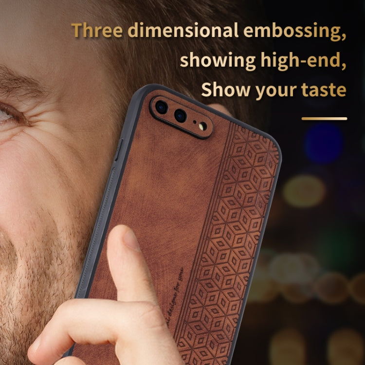For iPhone 7 Plus / 8 Plus AZNS 3D Embossed Skin Feel Phone Case(Sapphire Blue) - HoMEdemic™ 