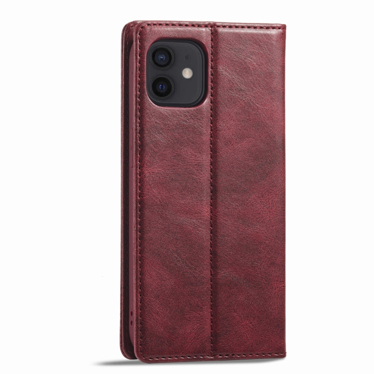 For iPhone 12 mini LC.IMEEKE RFID Anti-theft Leather Phone Case(Red) - HoMEdemic™ 