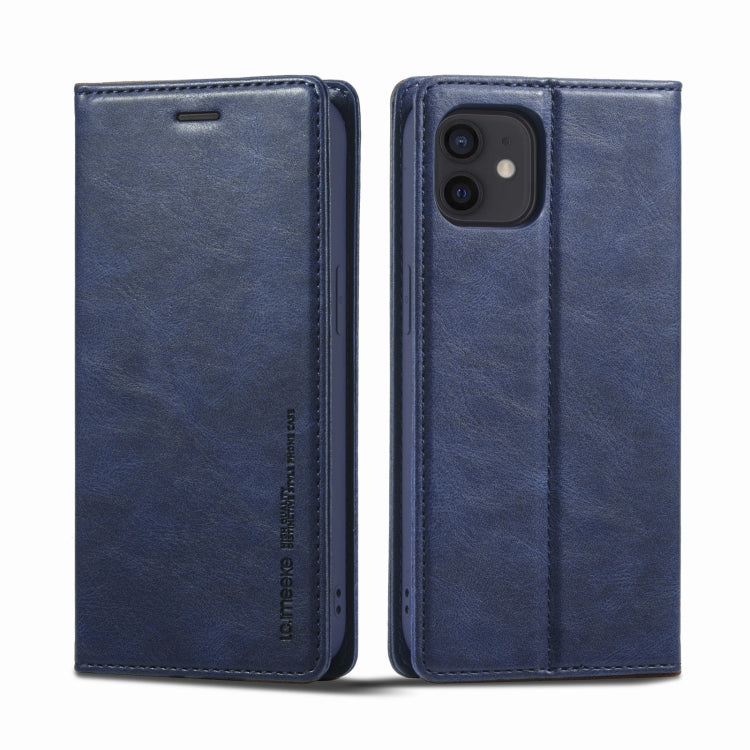 For iPhone 11 LC.IMEEKE RFID Anti-theft Leather Phone Case(Blue) - HoMEdemic™ 
