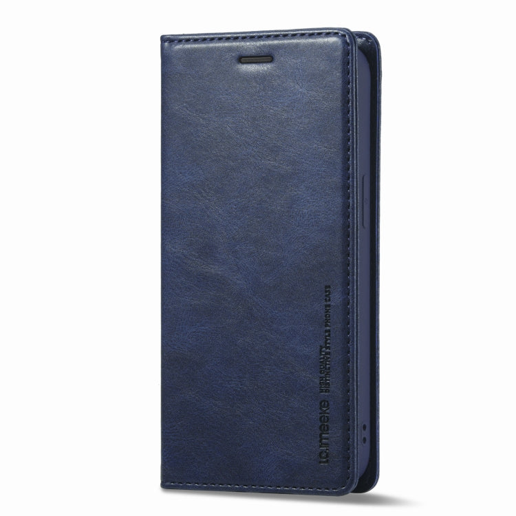 For iPhone 11 LC.IMEEKE RFID Anti-theft Leather Phone Case(Blue) - HoMEdemic™ 