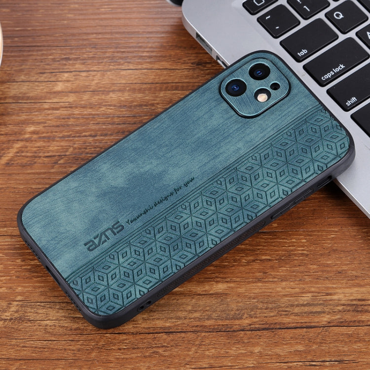 For iPhone 11 AZNS 3D Embossed Skin Feel Phone Case(Dark Green) - HoMEdemic™ 