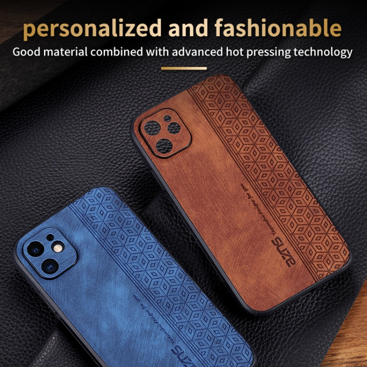 For iPhone 11 AZNS 3D Embossed Skin Feel Phone Case(Sapphire Blue) - HoMEdemic™ 