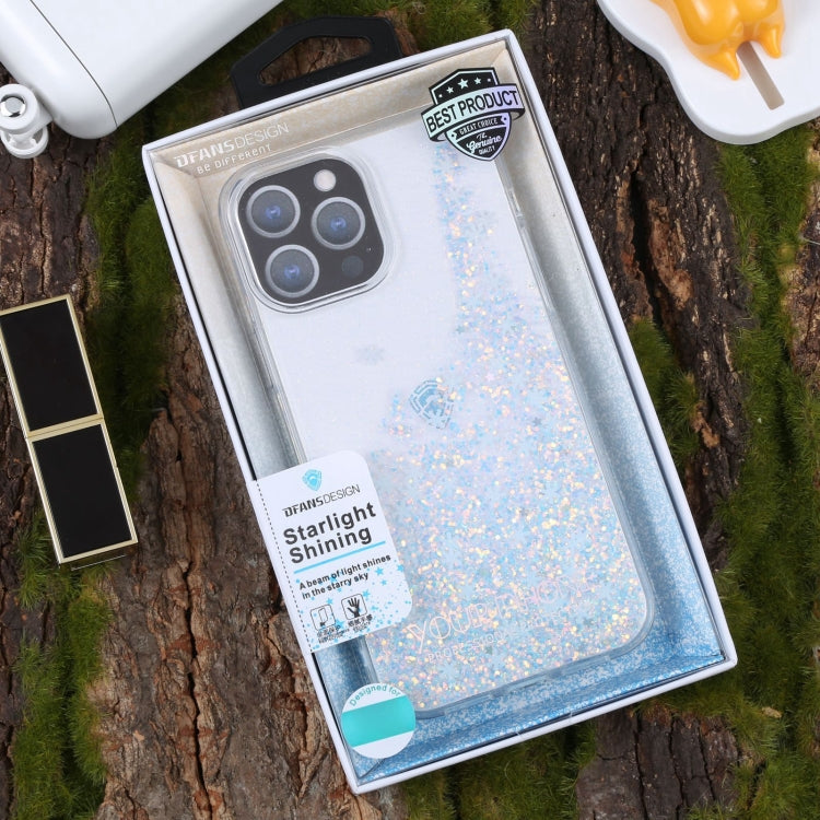 For iPhone 14 Pro Max DFANS DESIGN Snowflake Starlight Shining Phone Case(White) - HoMEdemic™ 
