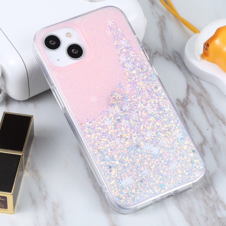 For iPhone 14 DFANS DESIGN Snowflake Starlight Shining Phone Case(Pink) - HoMEdemic™ 